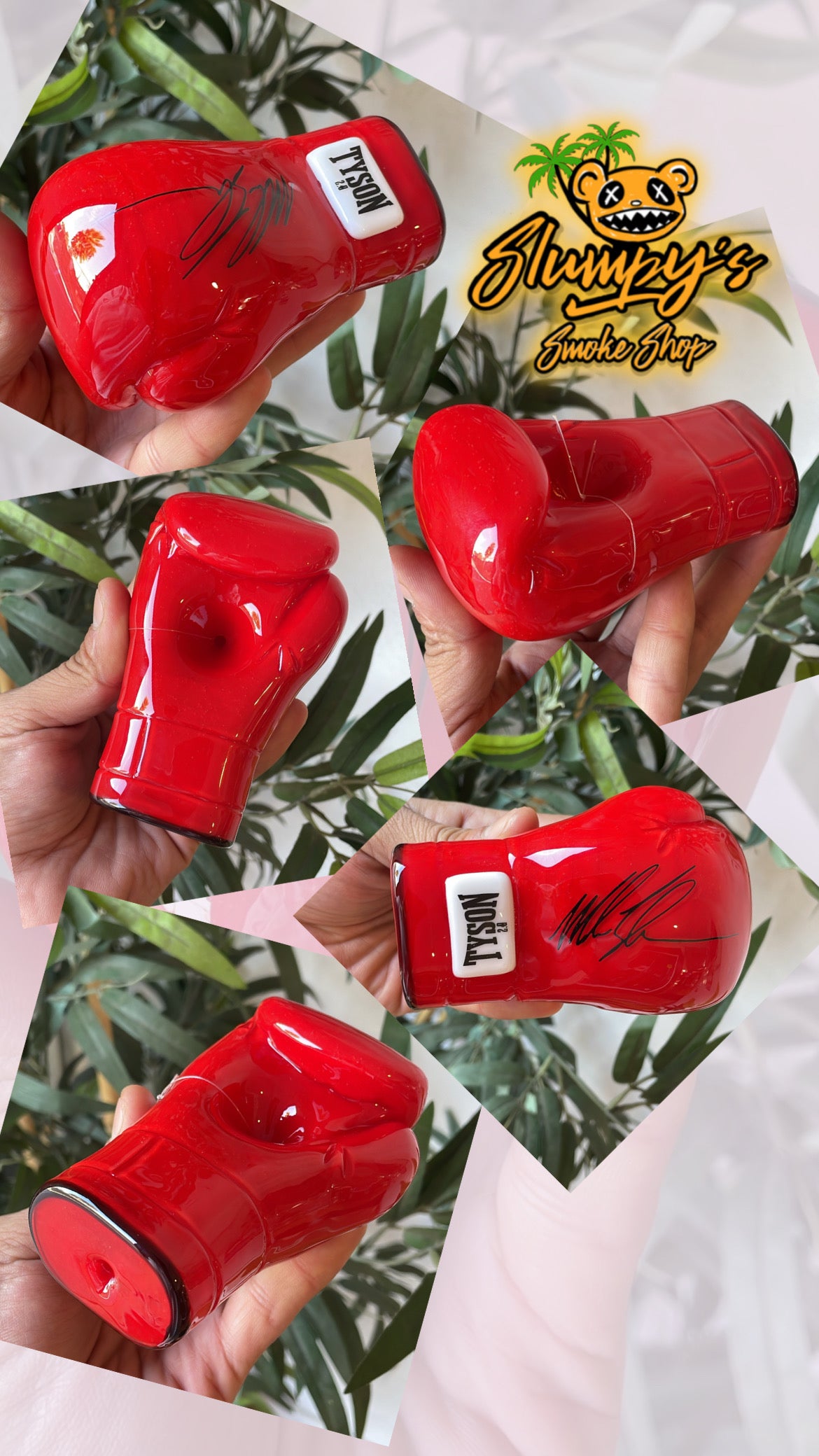 Tyson 2.0 - Red Boxing Glove 5.5" Hand Pipe