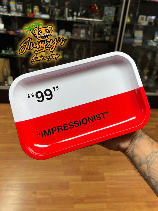 "99 Impressionist" Off White Medium Tray