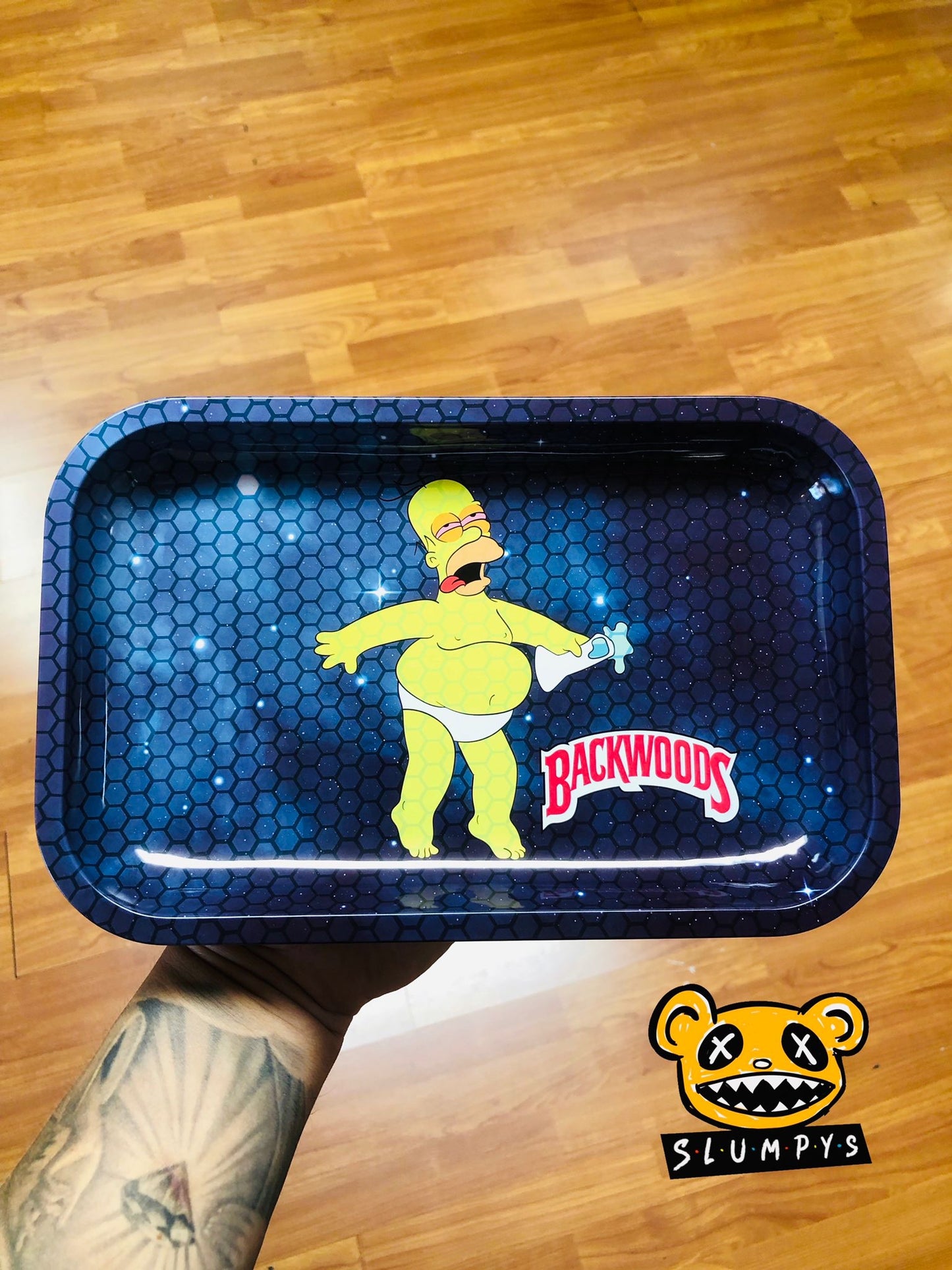 Backwoods - Slumped Homer Rolling Tray Medium