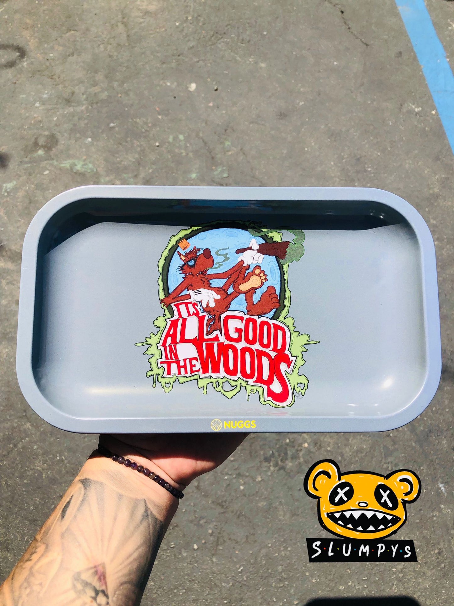 Nuggs - Small Rolling Tray (All Good In The Woods)