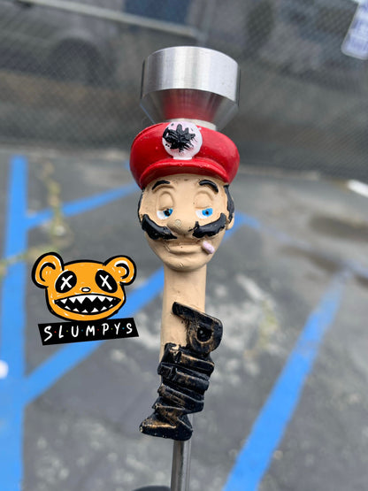 Wild Mario Metal Dab Tool / Cap Combo