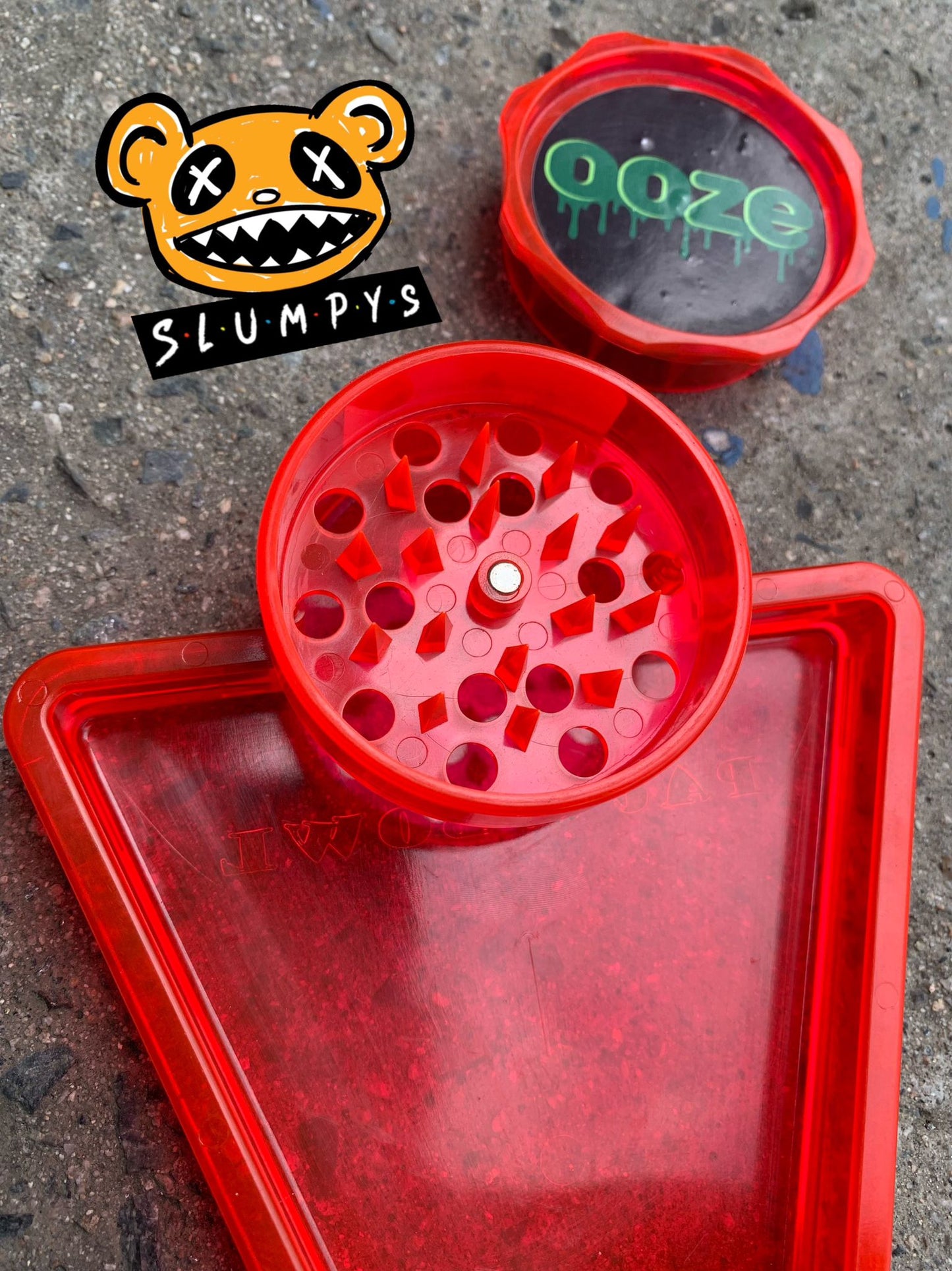 Ooze - Grinder Tray (Red)