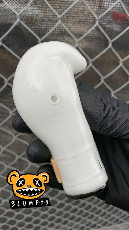 Tyson 2.0 - White Boxing Glove 5.5" Hand Pipe