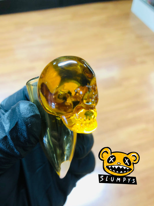 Glass Skull And Claw Finger Dabber