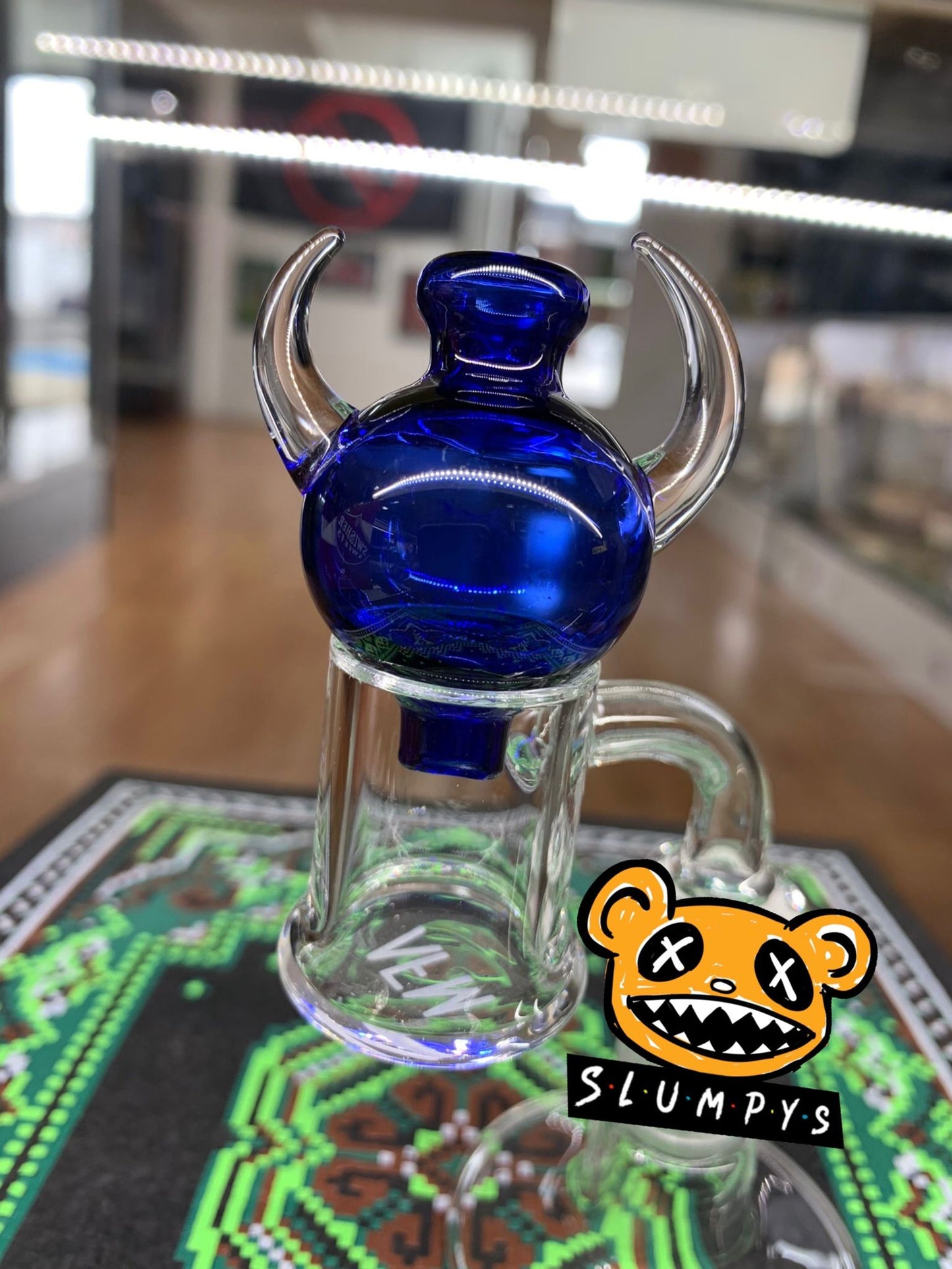 Double Horns Bubble Cap (Blue)