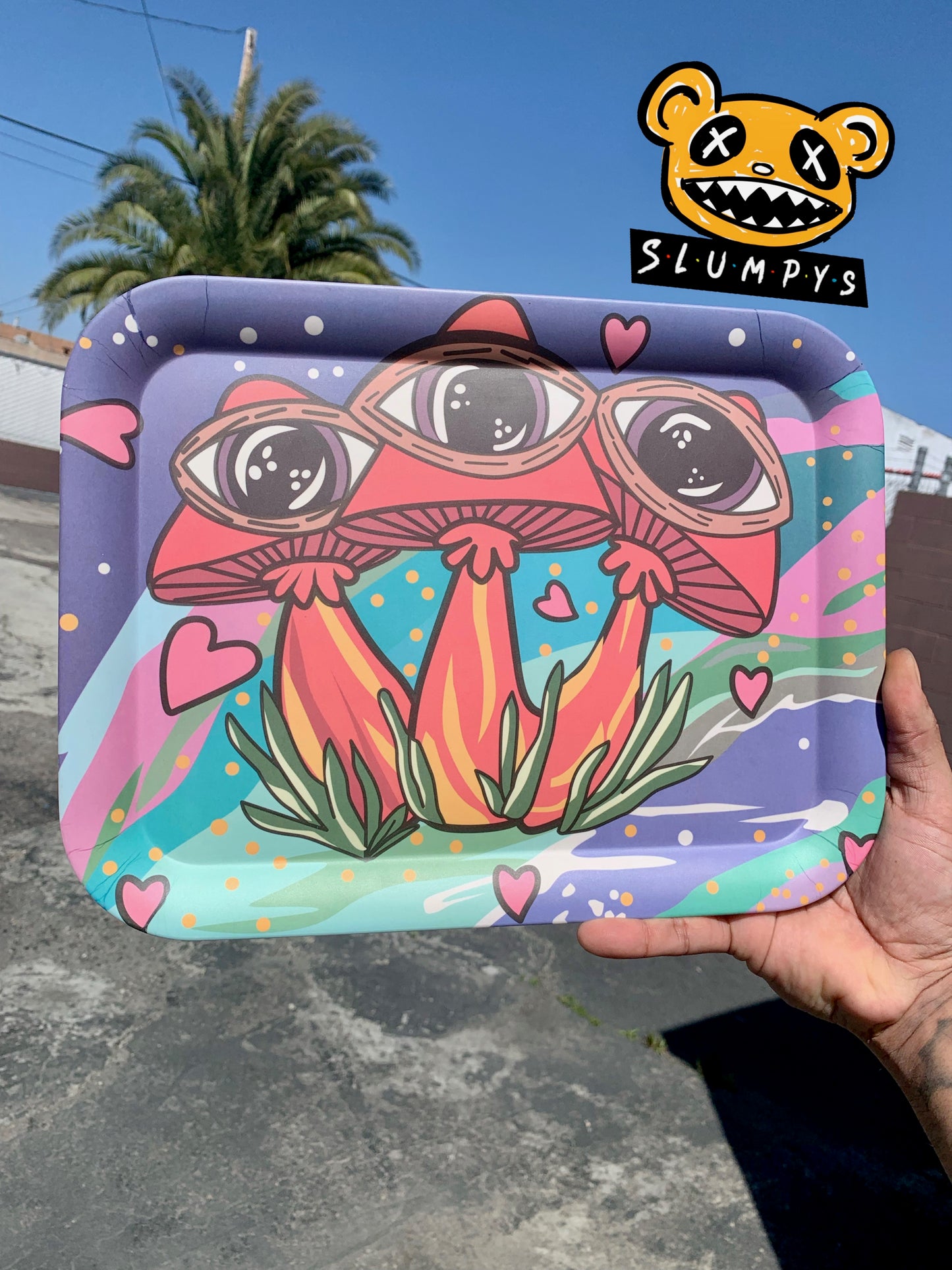 Biodegradable Large - Red Shroom Vision Rolling Tray