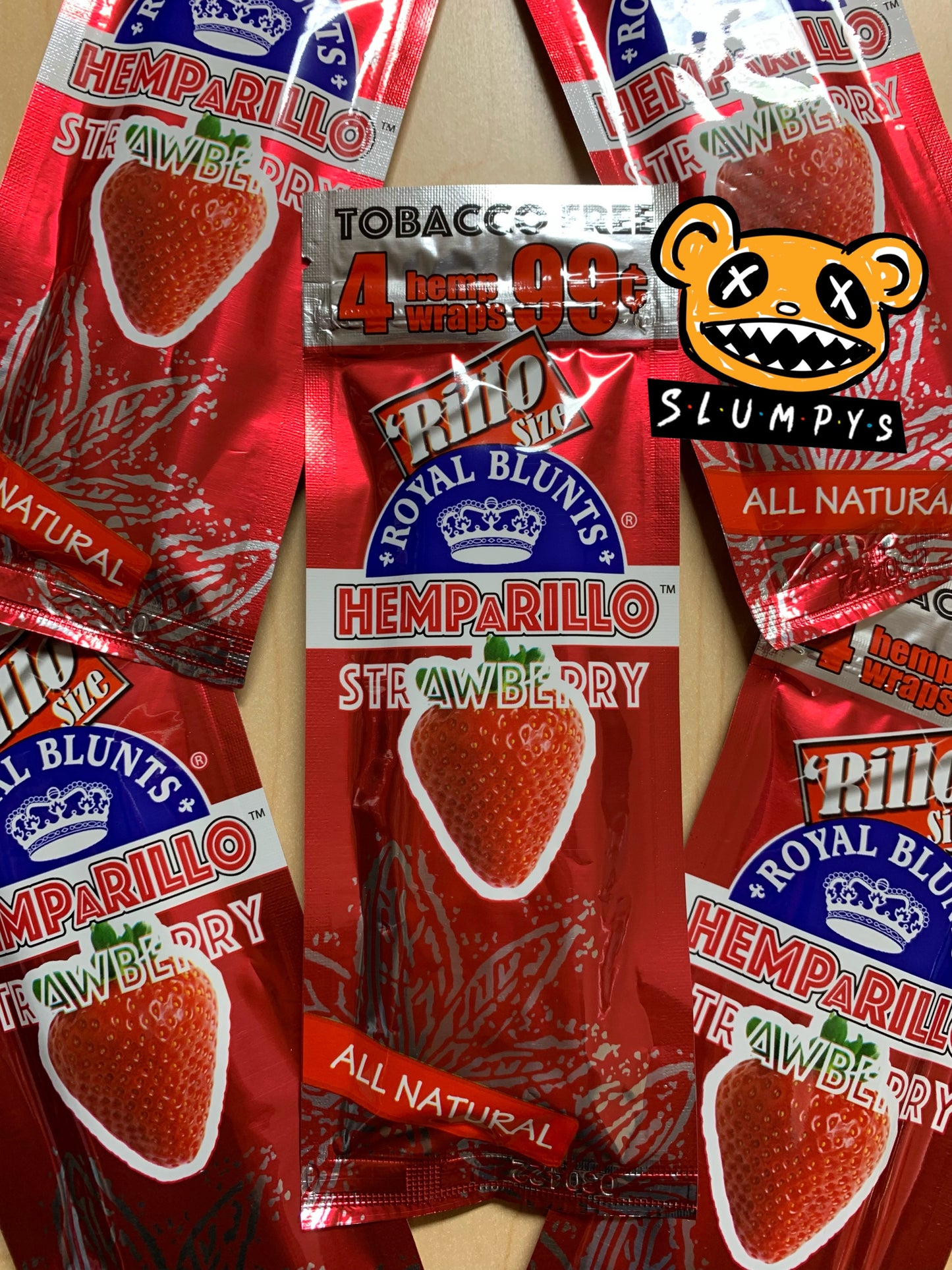 Hemparillo - Strawberry 4pk Hemp Wraps