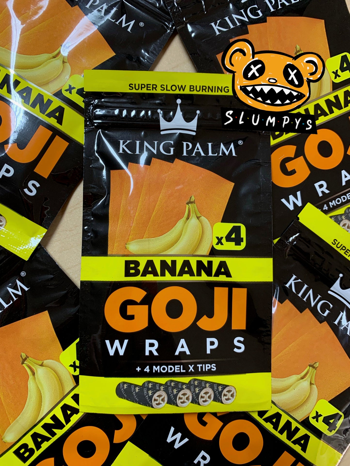 King Palm - Goji Wraps 4pk (Banana)