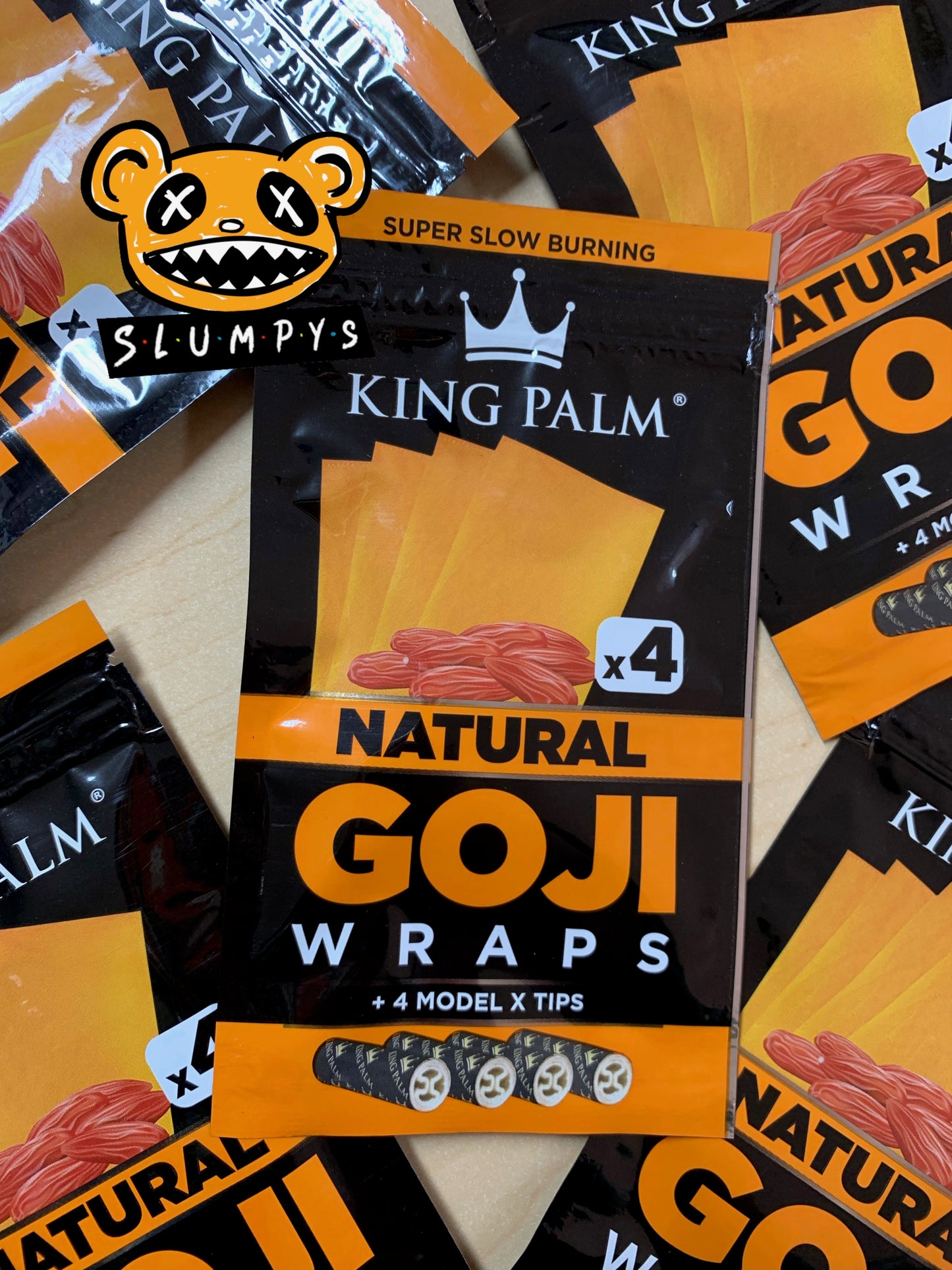 King Palm - Goji Wraps 4pk (Natural)