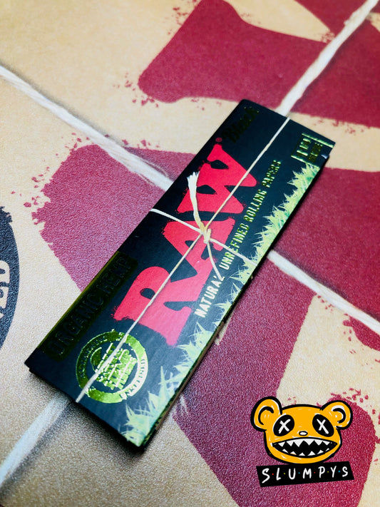 RAW - Black Organic Hemp 1 1/4 Papers