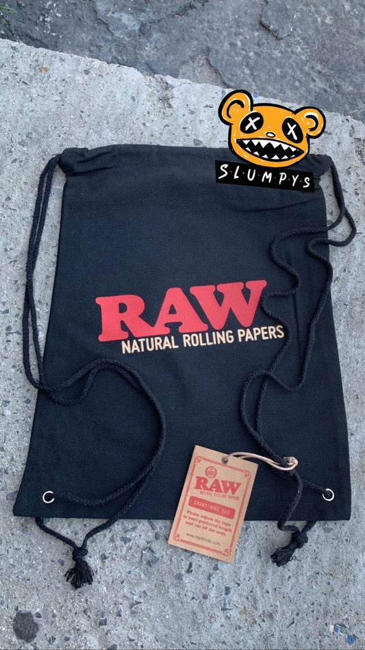 RAW - Drawstring Bag (Black)