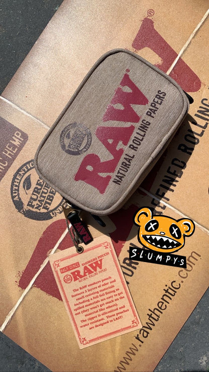 RAW - Tan Smokers Pouch Half O