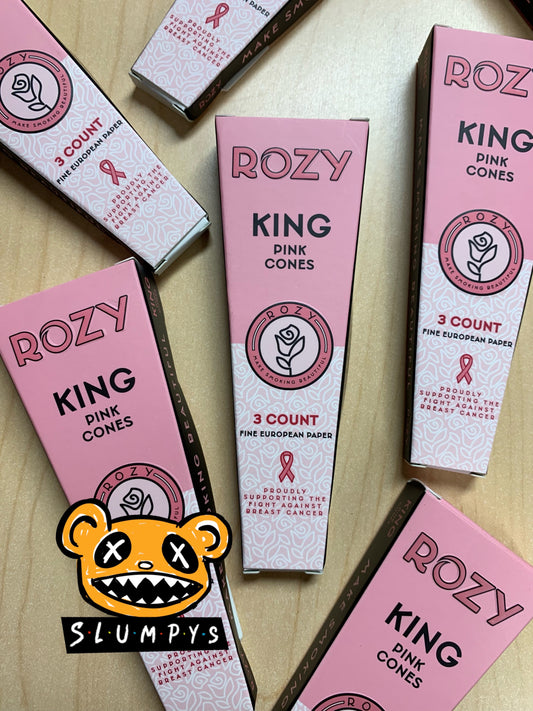 Rozy - King Size Pink Cones (3pk)