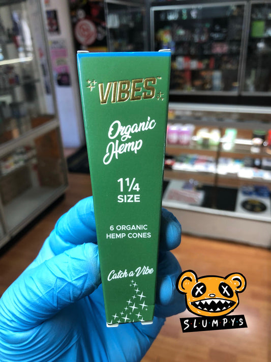 Vibes 1 1/4 Cones - Organic Hemp