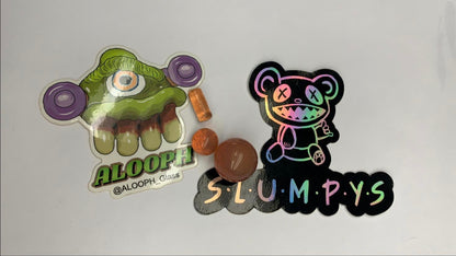 Alooph Glass - Sunset Slime (CFL) Slurper Set