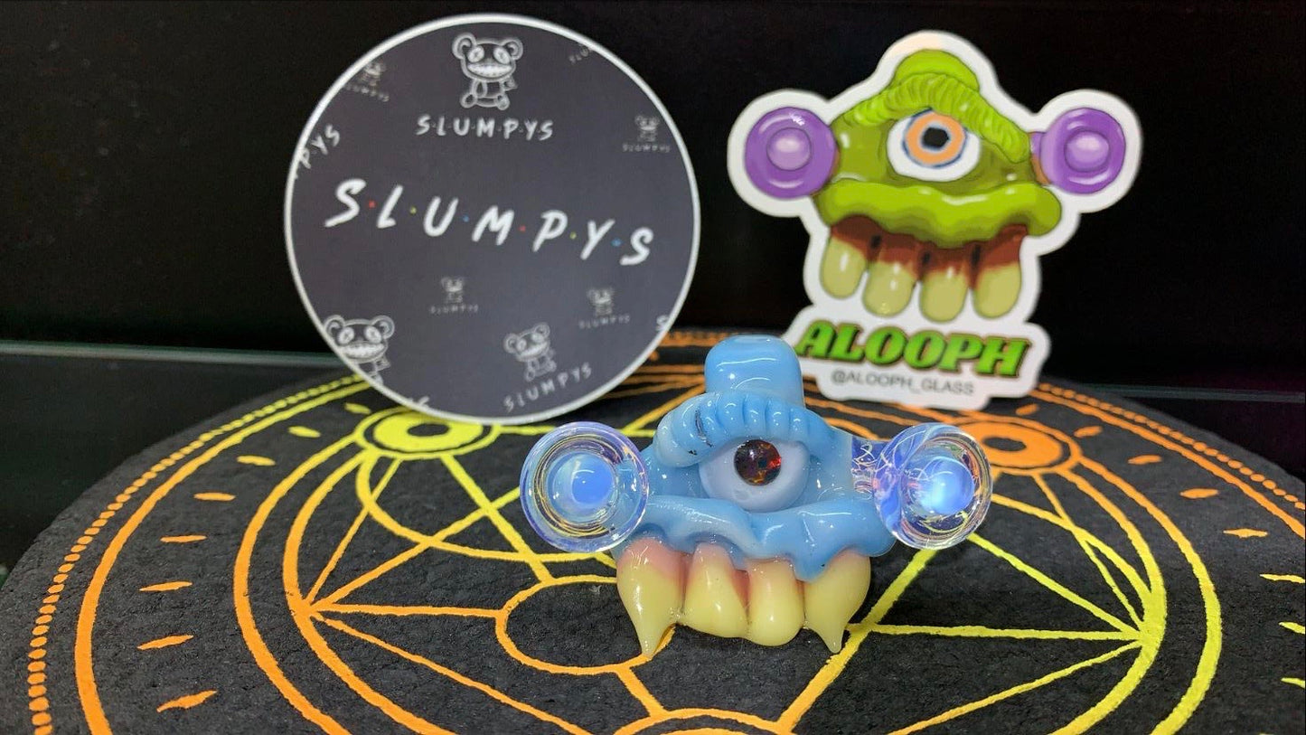 Alooph Glass - Siberia Blue Opal Eye Cyclops