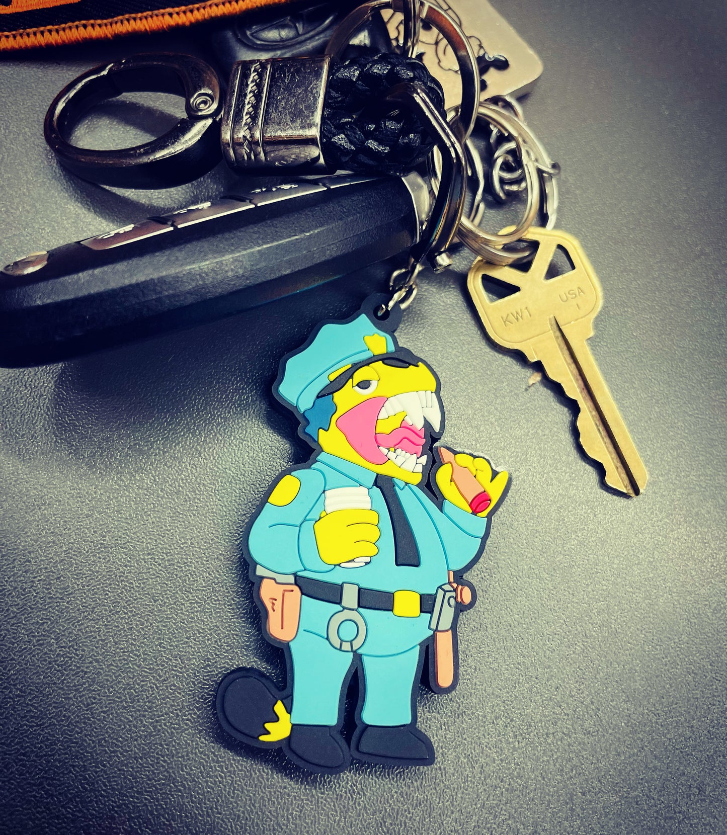 Elbo X GZ1  Collab Dinowiggum Keychain