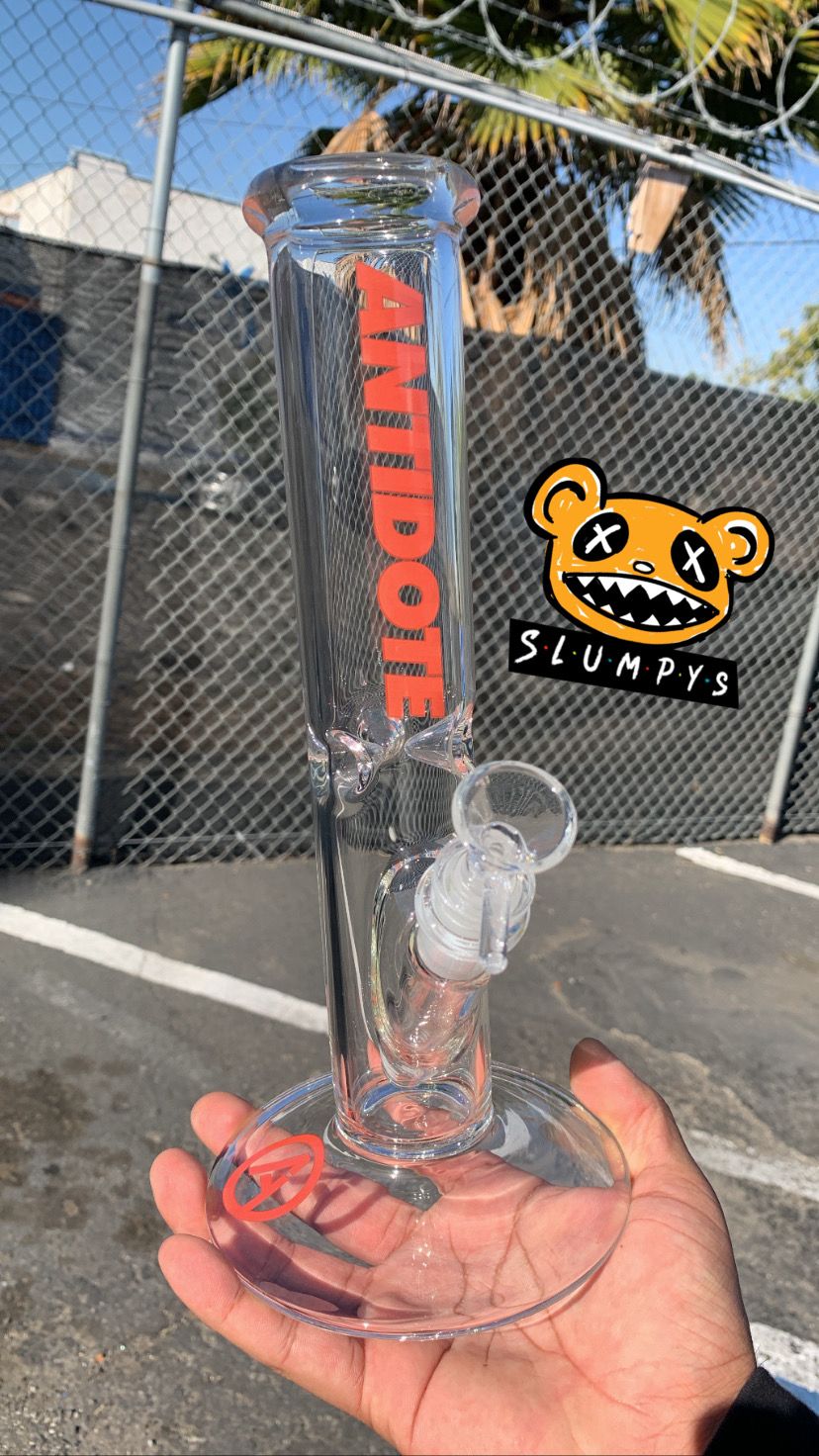 Antidote Glass - 12” Red Label Straight Tube