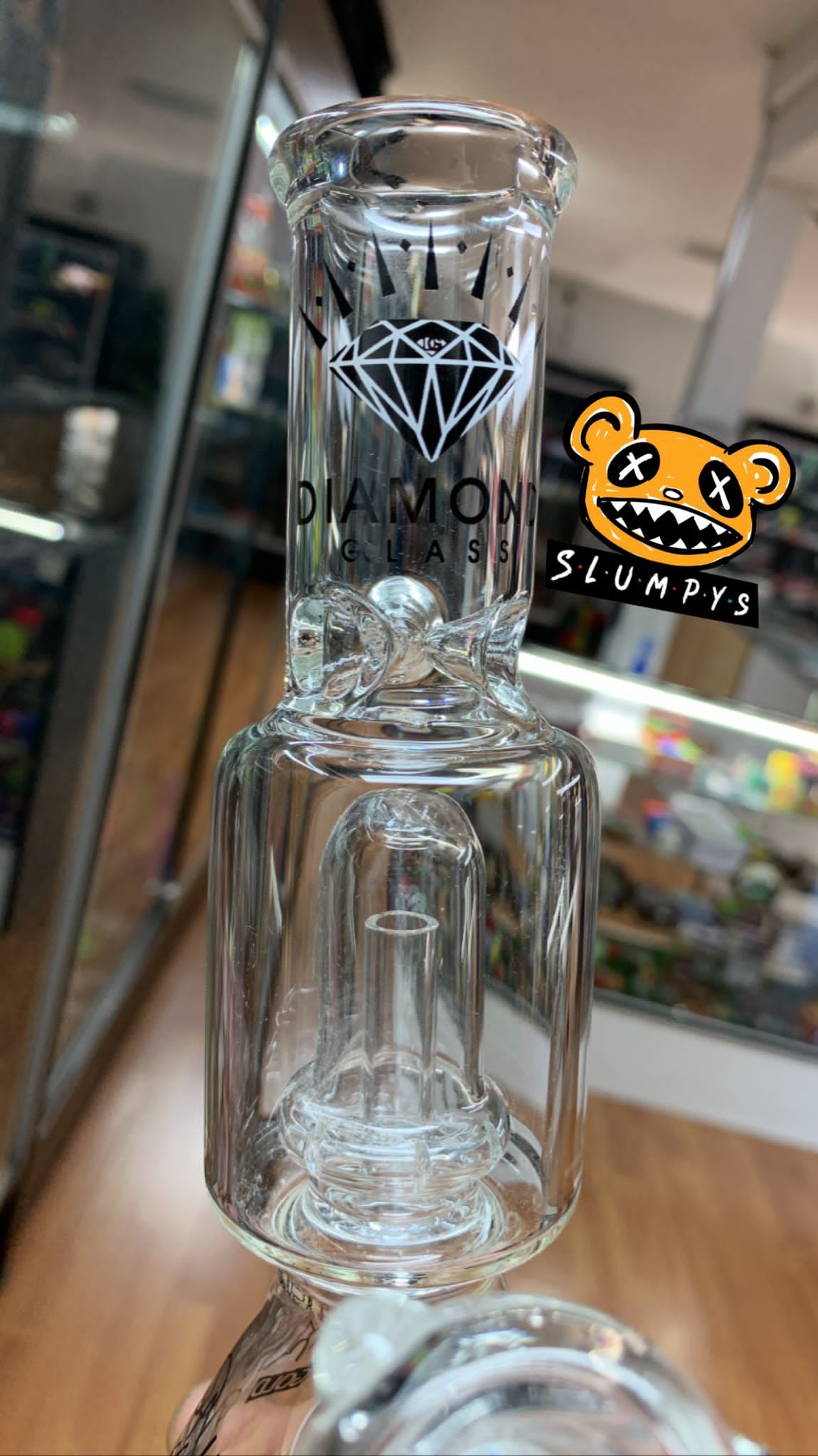 Diamond Glass - 8” Beaker with Shower Head Perc